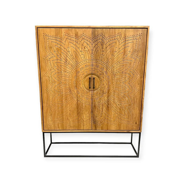 Teak Schrank Intan Meteor natur 140 cm - Das Holländische Möbelhaus