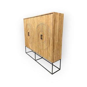 Teak Schrank Intan natur 210 cm