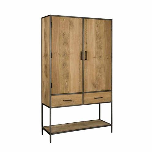 Teak Schrank Luna 200 cm - Das Holländische Möbelhaus