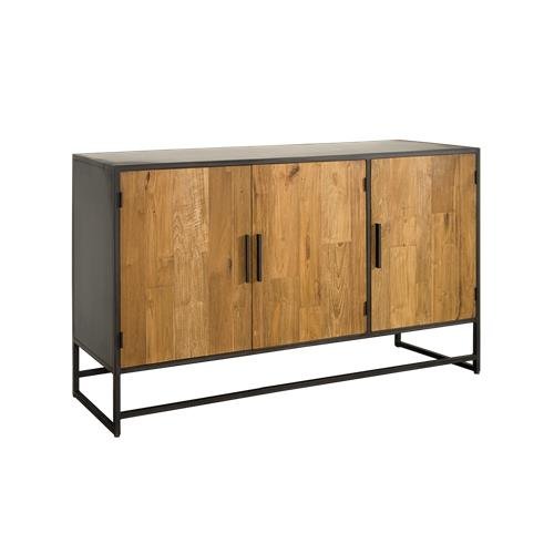 Teak Sideboard Felino 3 Türen 160 cm - Das Holländische Möbelhaus