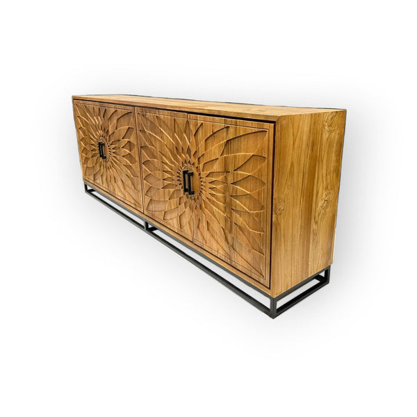 Teak Sideboard Intan Akak natur 220 cm - Das Holländische Möbelhaus