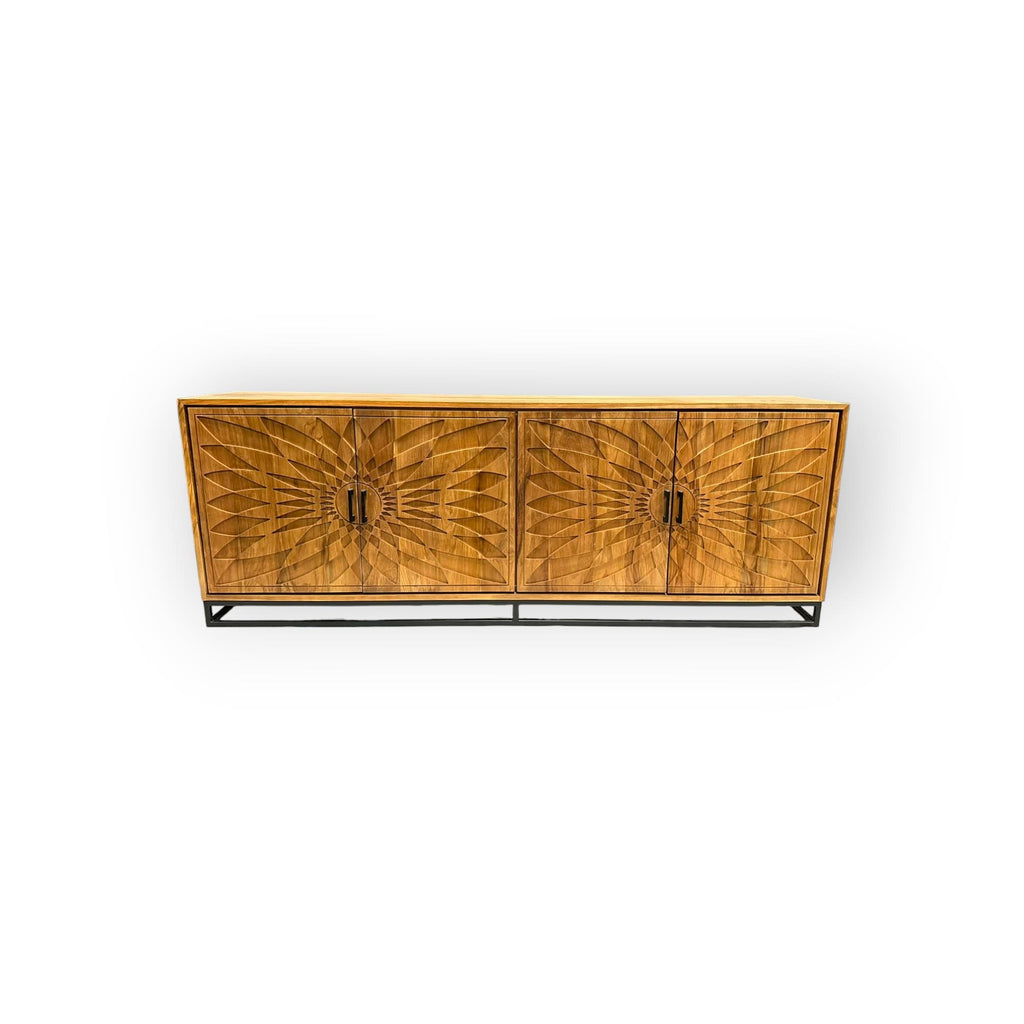 Teak Sideboard Intan Akak natur 220 cm - Das Holländische Möbelhaus