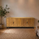 Teak Sideboard Intan Meteor natur 220 cm - Das Holländische Möbelhaus