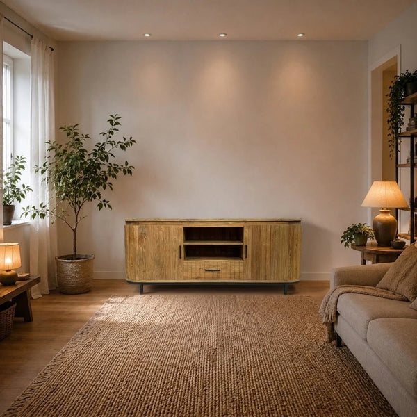 Teak Sideboard Kira 220 cm - Das Holländische Möbelhaus