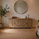 Teak Sideboard Lorenzo 2 Türen 6 Schübe - Das Holländische Möbelhaus