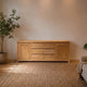 Teak Sideboard Losari 2 Schiebetüren 6 Schübe - Das Holländische Möbelhaus