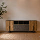 Teak Sideboard Ora 2 Türen 2 Schübe 222 - Das Holländische Möbelhaus