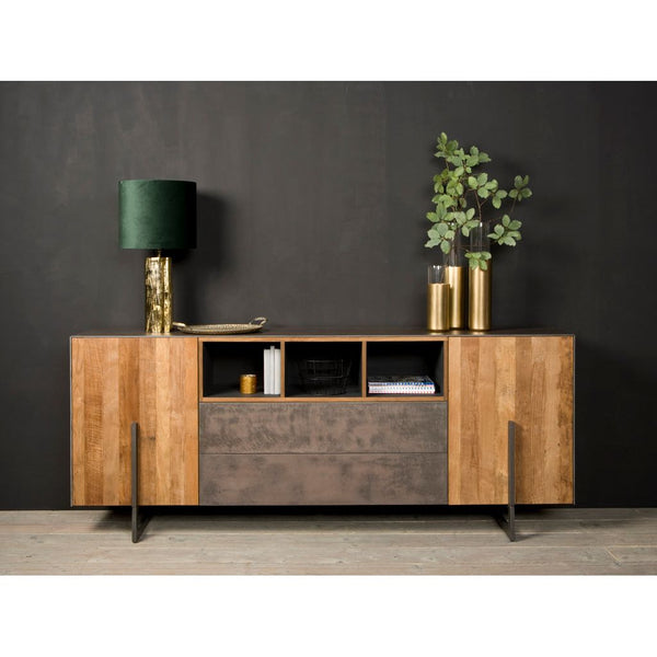 Teak Sideboard Ora 2 Türen 2 Schübe 222 - Das Holländische Möbelhaus