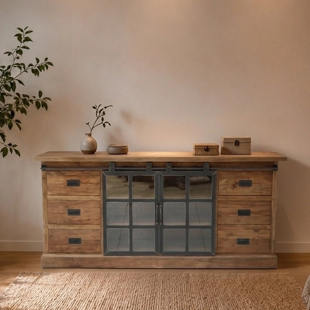 Teak Sideboard Roda 200 cm - Das Holländische Möbelhaus