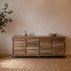 Teak Sideboard Venetië 3 Türen 3 Schübe - Das Holländische Möbelhaus