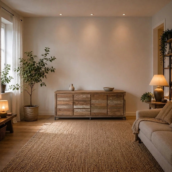 Teak Sideboard Venetië 3 Türen 3 Schübe - Das Holländische Möbelhaus