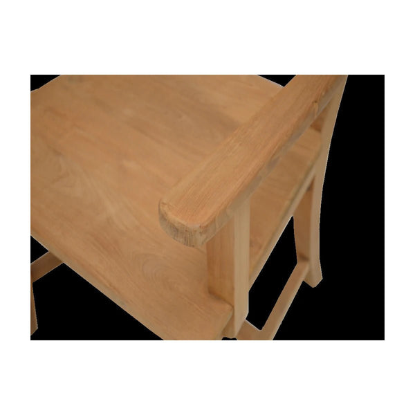 Teak Stuhl Mariotto mit Armlehne - Das Holländische Möbelhaus