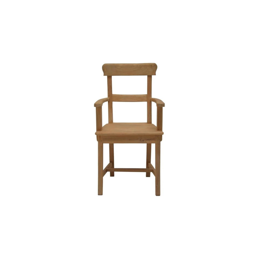 Teak Stuhl Mariotto mit Armlehne - Das Holländische Möbelhaus