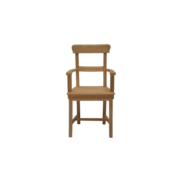 Teak Stuhl Mariotto mit Armlehne - Das Holländische Möbelhaus