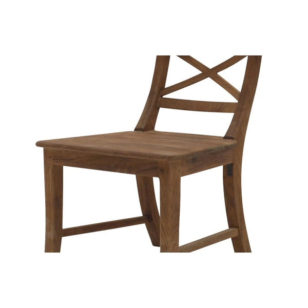 Teak Stuhl Mariotto mit Kreuz - Das Holländische Möbelhaus