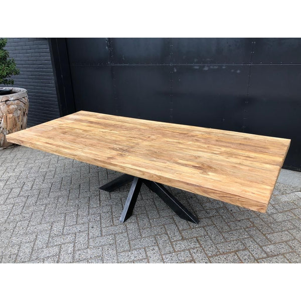 Teak Tischplatte Donny - Das Holländische Möbelhaus