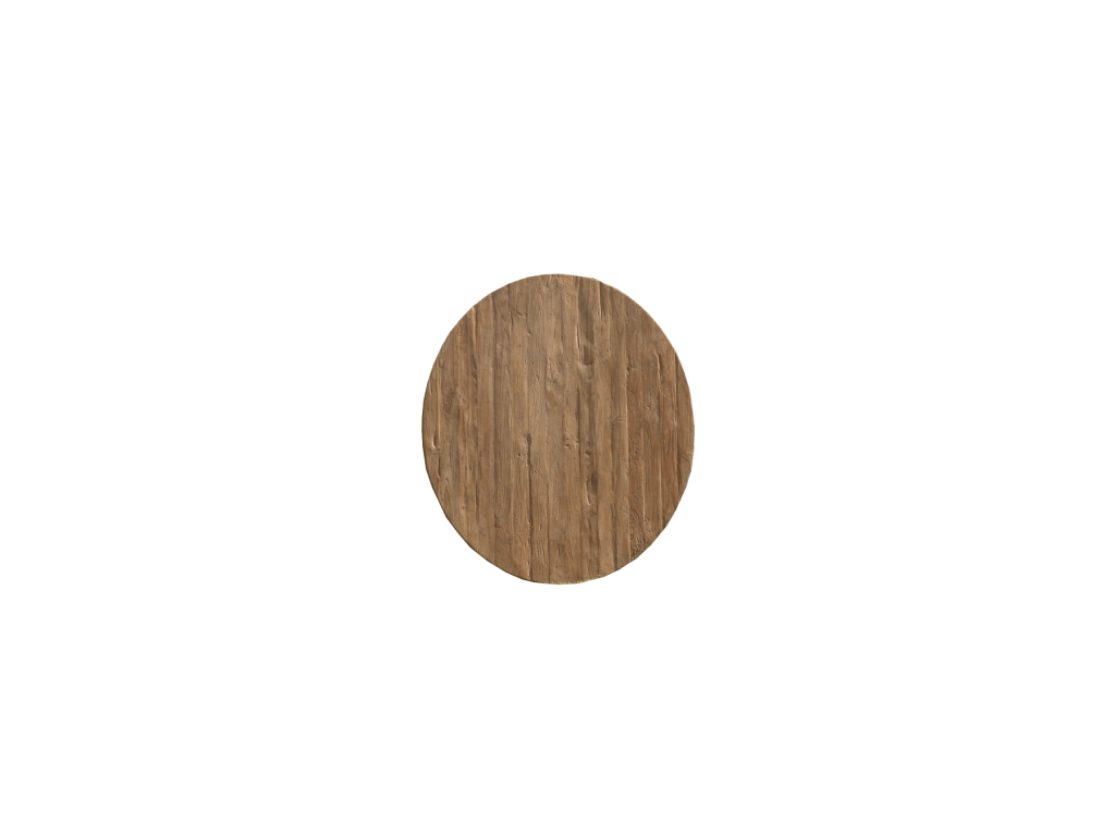 Teak Tischplatte Rund 3 cm - Das Holländische Möbelhaus