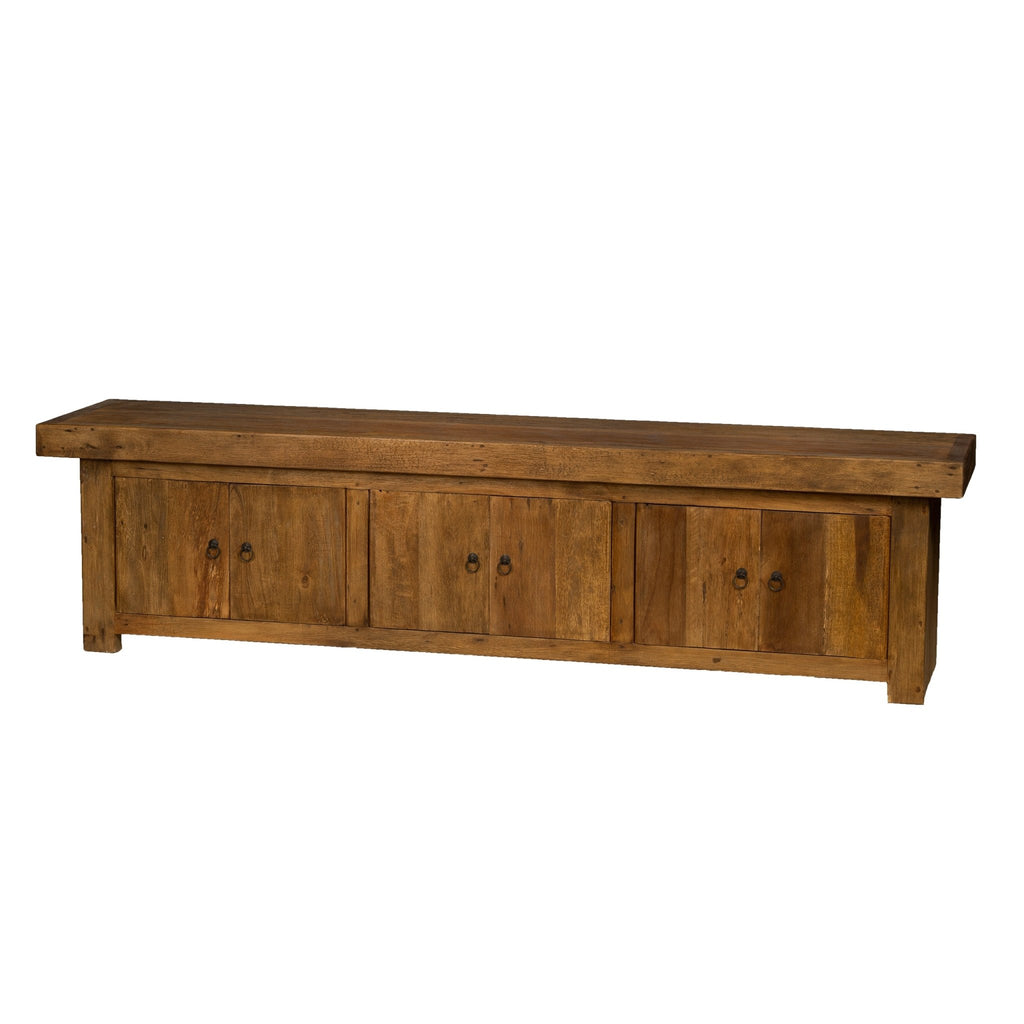 Teak TV Sideboard Balok 215 cm - Das Holländische Möbelhaus