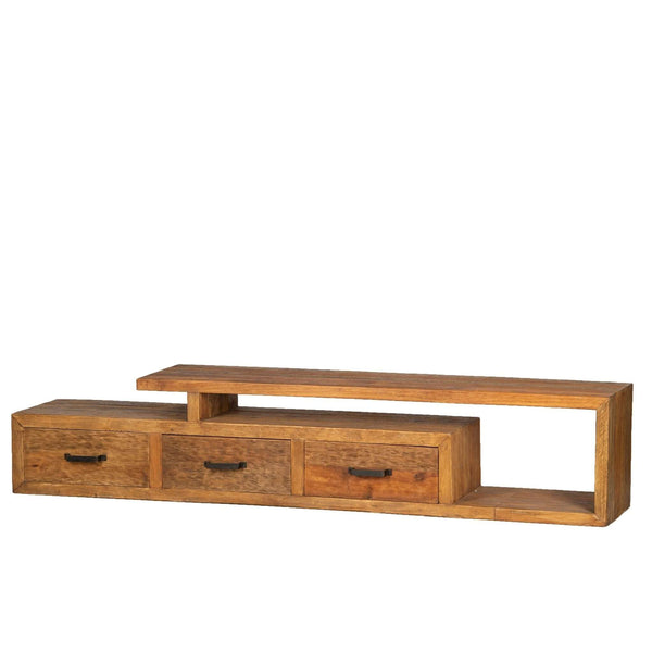 Teak TV Sideboard Balok 225 - Das Holländische Möbelhaus
