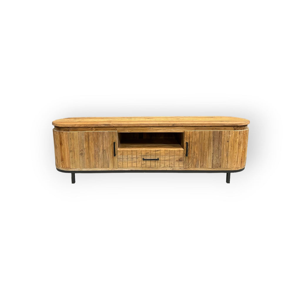 Teak TV Sideboard Kira 220 cm - Das Holländische Möbelhaus