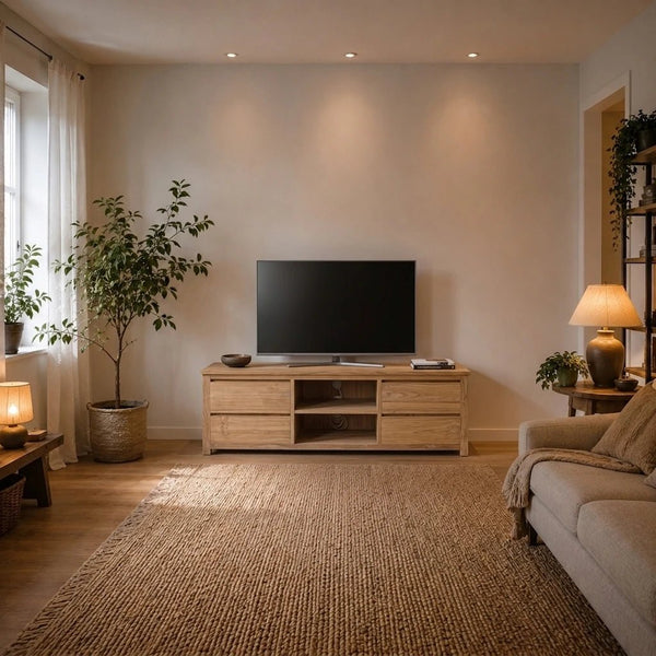 Teak TV Sideboard Losari 160 cm - Das Holländische Möbelhaus
