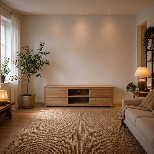 Teak TV Sideboard Losari 200 cm - Das Holländische Möbelhaus