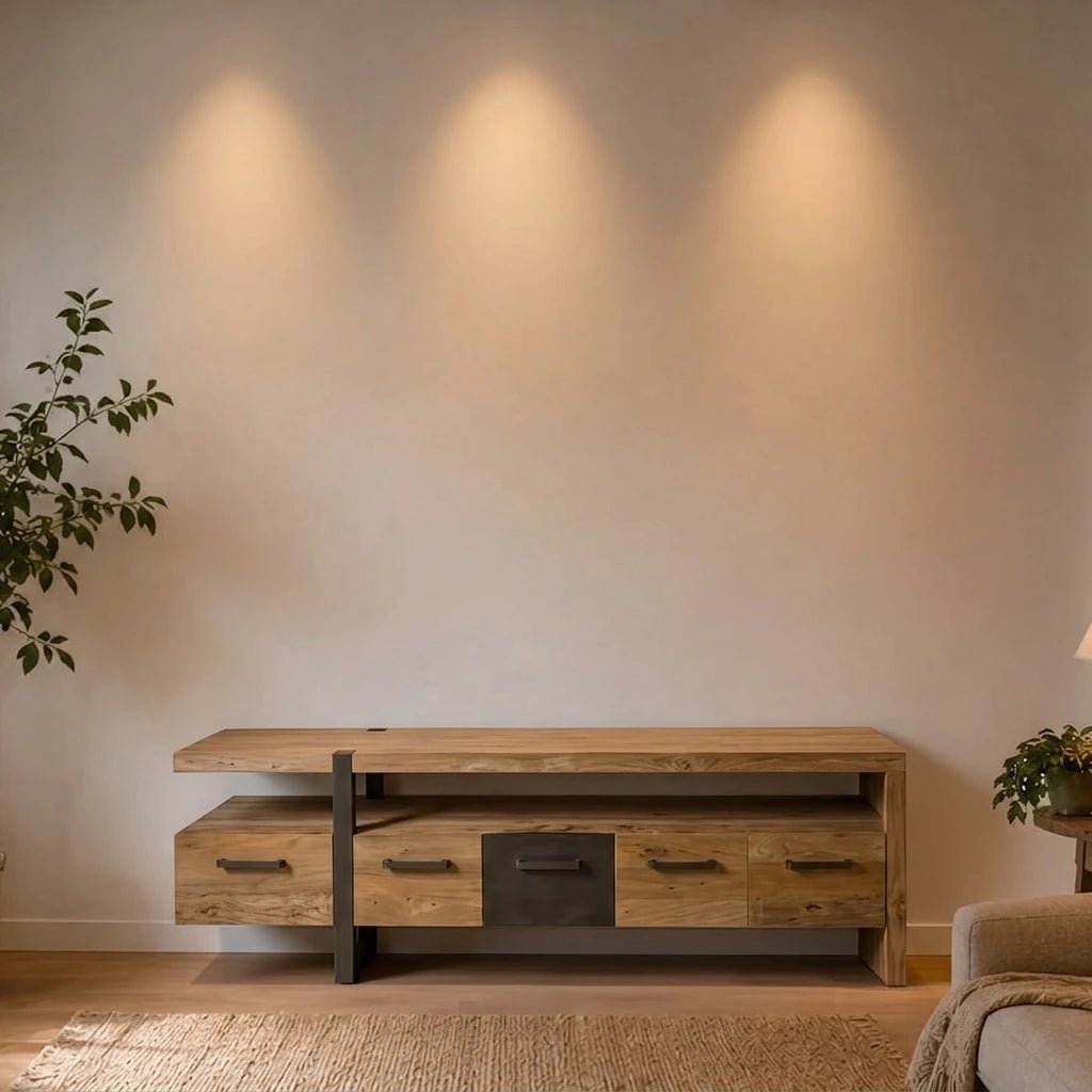 Teak TV Sideboard Lucca 190 cm - Das Holländische Möbelhaus