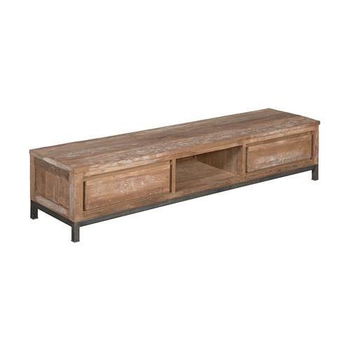 Teak TV Sideboard Venetië 180 cm 2 Schübe - Das Holländische Möbelhaus