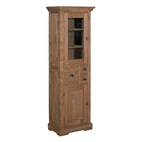 Teak Vitrinenschrank Bologna 66 - Das Holländische Möbelhaus