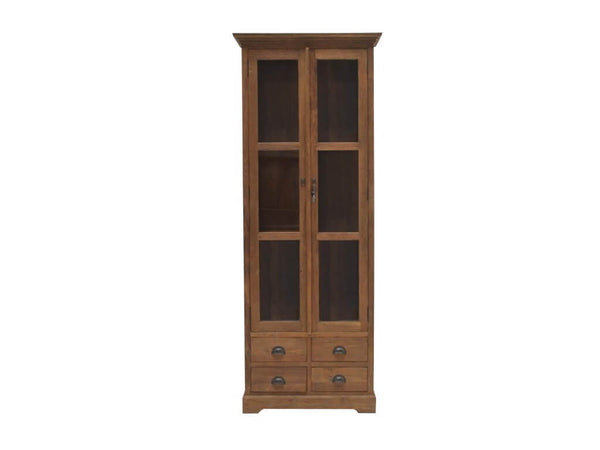 Teak Vitrinenschrank Broek - Das Holländische Möbelhaus