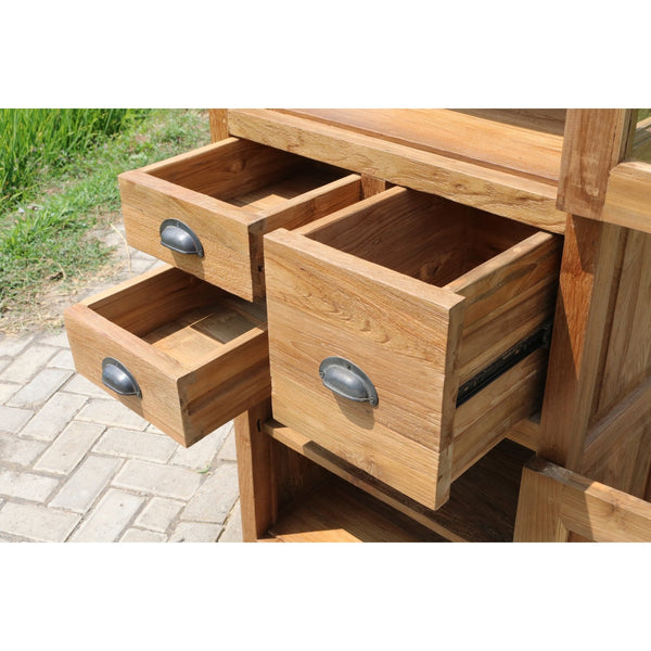 Teak Vitrinenschrank Gerritsen - Das Holländische Möbelhaus