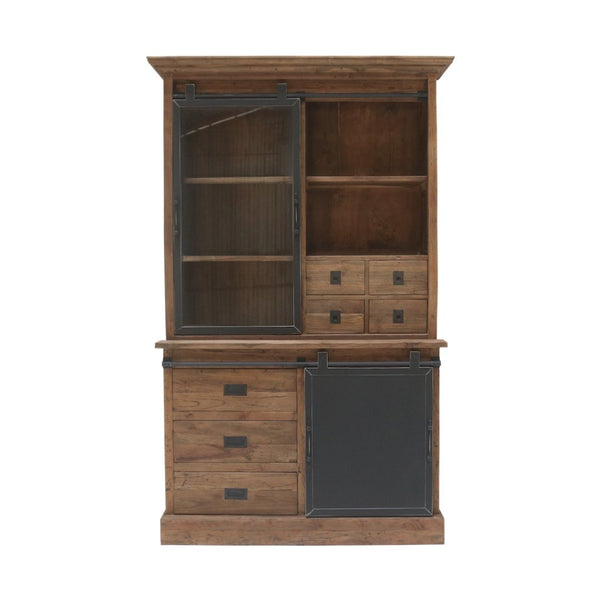 Teak Vitrinenschrank Roda 120 - Das Holländische Möbelhaus