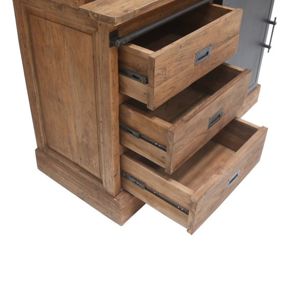 Teak Vitrinenschrank Roda 120 - Das Holländische Möbelhaus