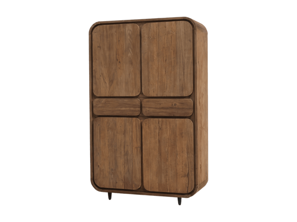 Teak Wäscheschrank Marlow 2 Schübe - Das Holländische Möbelhaus