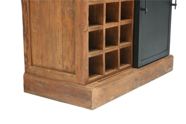 Teak Weinschrank Roda 100 cm - Das Holländische Möbelhaus