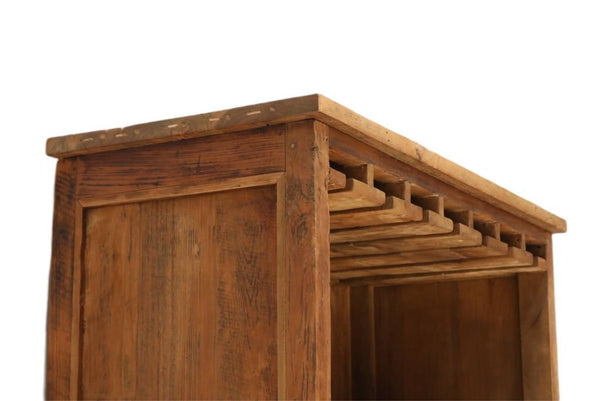 Teak Weinschrank Roda 100 cm - Das Holländische Möbelhaus