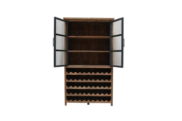 Teak Weinschrank Roda 120 cm - Das Holländische Möbelhaus