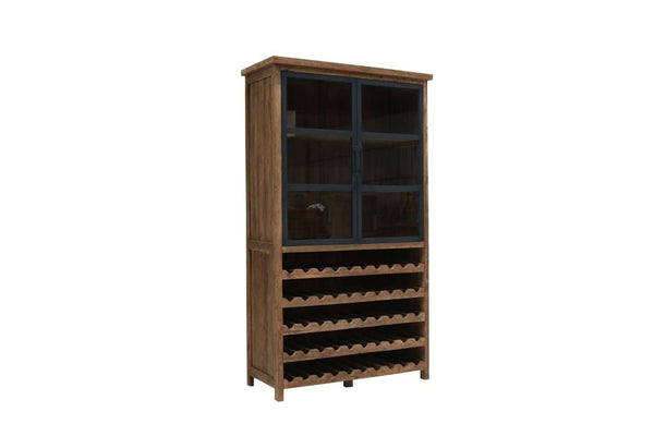 Teak Weinschrank Roda 120 cm - Das Holländische Möbelhaus