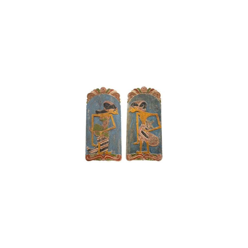 Wanddekoration Loro Blonyo Set aus 2 - Das Holländische Möbelhaus